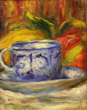 Копия картины "cup and fruit" художника "ренуар пьер огюст"