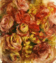 Копия картины "study of flowers" художника "ренуар пьер огюст"