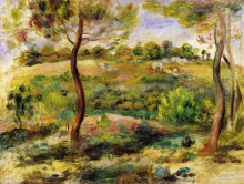 Репродукция картины "landscape" художника "ренуар пьер огюст"