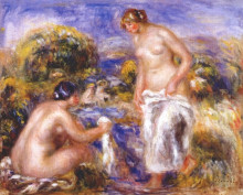Картина "women bathing" художника "ренуар пьер огюст"