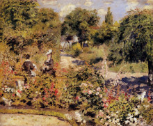 Копия картины "the garden at fontenay" художника "ренуар пьер огюст"