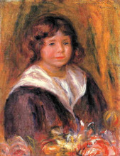 Копия картины "portrait of a boy (jean pascalis)" художника "ренуар пьер огюст"