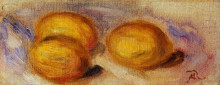 Репродукция картины "three lemons" художника "ренуар пьер огюст"