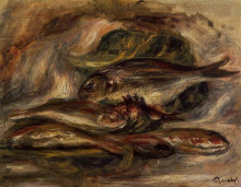 Картина "fish" художника "ренуар пьер огюст"