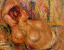 Копия картины "woman at the chest" художника "ренуар пьер огюст"
