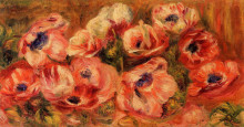 Копия картины "anemones" художника "ренуар пьер огюст"