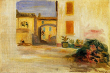 Картина "farm courtyard" художника "ренуар пьер огюст"