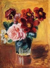 Картина "flowers in a vase" художника "ренуар пьер огюст"