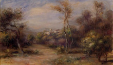 Картина "landscape near cagnes" художника "ренуар пьер огюст"