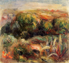 Картина "landscape near cagnes" художника "ренуар пьер огюст"