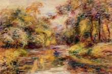 Копия картины "little river" художника "ренуар пьер огюст"