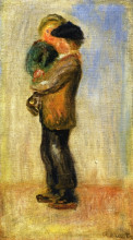 Копия картины "man carrying a boy" художника "ренуар пьер огюст"