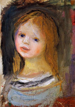 Картина "portrait of a woman" художника "ренуар пьер огюст"