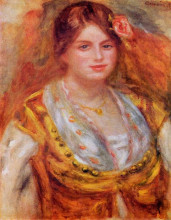 Копия картины "portrait of mademoiselle francois" художника "ренуар пьер огюст"