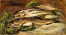 Репродукция картины "rainbow trout" художника "ренуар пьер огюст"