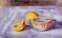 Копия картины "still life with lemons" художника "ренуар пьер огюст"