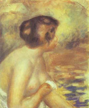 Копия картины "the bather" художника "ренуар пьер огюст"