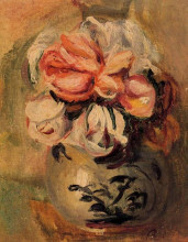 Копия картины "vase of flowers" художника "ренуар пьер огюст"