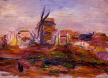 Копия картины "windmill" художника "ренуар пьер огюст"