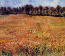 Картина "path through the high grass" художника "ренуар пьер огюст"