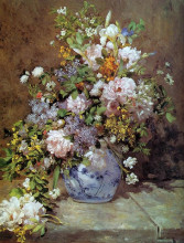 Копия картины "spring bouquet" художника "ренуар пьер огюст"
