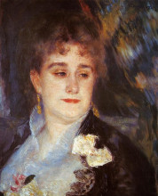 Картина "first portrait of madame georges charpeitier" художника "ренуар пьер огюст"