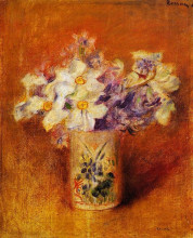 Копия картины "flowers in a vase" художника "ренуар пьер огюст"