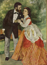 Репродукция картины "portrait&#160;of&#160;the couple&#160;sisley" художника "ренуар пьер огюст"