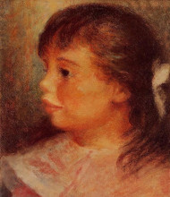 Картина "portrait of a girl" художника "ренуар пьер огюст"