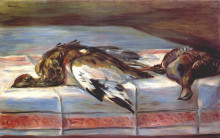 Копия картины "still life with pheasant and partridge" художника "ренуар пьер огюст"