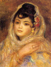 Копия картины "algerian woman" художника "ренуар пьер огюст"