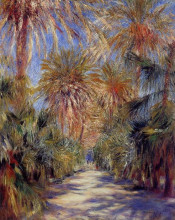 Репродукция картины "algiers, the garden of essai" художника "ренуар пьер огюст"