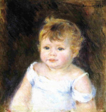 Репродукция картины "portrait of an infant" художника "ренуар пьер огюст"