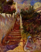 Картина "steps&#160;in&#160;algiers" художника "ренуар пьер огюст"