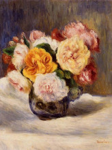 Картина "bouquet of roses" художника "ренуар пьер огюст"