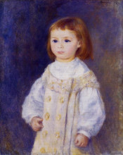 Картина "child in a white dress (lucie berard)" художника "ренуар пьер огюст"