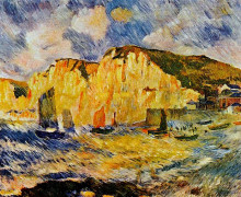 Репродукция картины "cliffs" художника "ренуар пьер огюст"