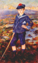 Репродукция картины "sailor boy (portrait of robert nunes)" художника "ренуар пьер огюст"