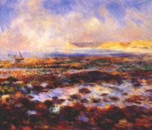 Репродукция картины "seascape" художника "ренуар пьер огюст"