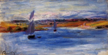 Копия картины "sailboats" художника "ренуар пьер огюст"