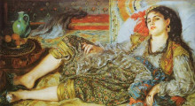 Копия картины "odalisque (an algerian woman)" художника "ренуар пьер огюст"