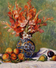 Копия картины "flowers and fruit" художника "ренуар пьер огюст"