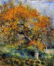 Копия картины "the pear tree" художника "ренуар пьер огюст"