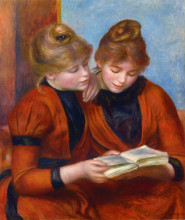 Репродукция картины "two sisters" художника "ренуар пьер огюст"