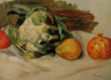Копия картины "cauliflower and pomegranates" художника "ренуар пьер огюст"