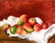 Копия картины "pears and apples" художника "ренуар пьер огюст"
