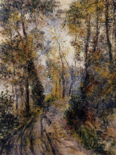 Копия картины "the path through the forest" художника "ренуар пьер огюст"