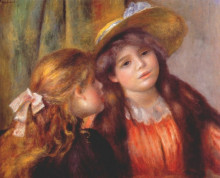 Картина "two girls" художника "ренуар пьер огюст"