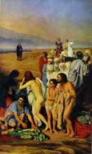 Картина "the appearance of christ to the people (detail)" художника "александр иванов"