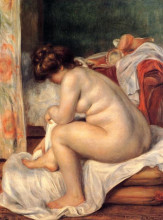 Копия картины "woman after bathing" художника "ренуар пьер огюст"